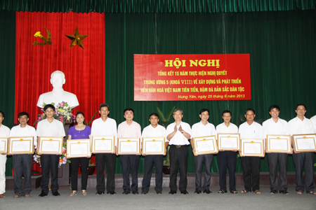 Hưng Yên Xây dựng nếp sống lành mạnh văn minh, giữ gìn bản sắc văn hoá dân tộc